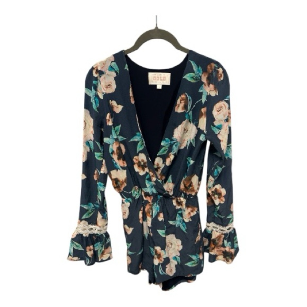 Stone Cold Fox Stone Romper in Navy Cosmo